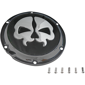 Split Skull Derby Cover - Black 1107-0551