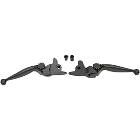 Powerstands Racing Lever Set - Journey - Harley Davidson - Black 12-00611-22