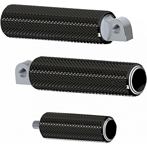 Footpegs - Dual Ring - Black 07-934
