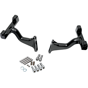 Passenger Footboard Raised Mount - Black 1621-0395