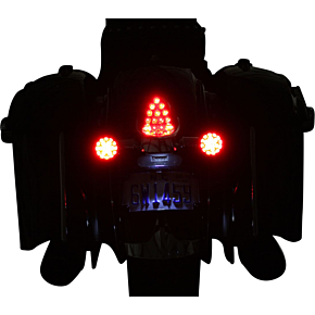 Custom Dynamics ProBEAM® Turn Signals - Black/Red PB-IND-RTS-R-B