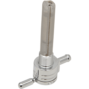 3/8 Npt Petcock Straight Chrome 5/16 Hose