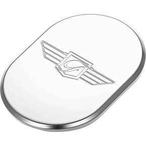 Antenna Cover - Right Rear Fender - FD Logo - Polished Stainless Steel FD-01-AC-SS-RT
