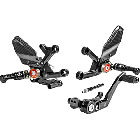 MUE2 Rearset - Black - Honda MUE2-H02-B