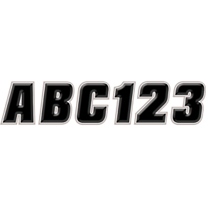 Sticker Kit - 2" - Black/Silver BLKSI500