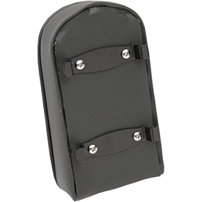 Sissy Bar Pad - Tall - Pillow W/Piping - Black 0822-0300