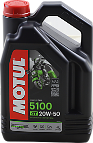 MOTUL 5100 4T Synthetic Blend Oil  - 20W-50 - 4L 109945