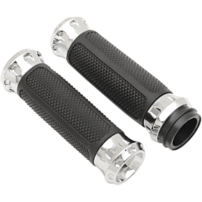 Performance Machine Pm Grips - Overdrive - TBW - Chrome 0063-2082-CH