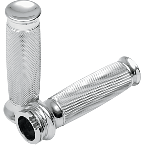 Todds Cycle Grips - Vice - Knurled - Chrome VGK-1