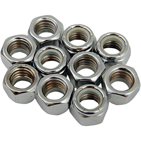 7/16-14 Chrome Nylon Nut DS-190530