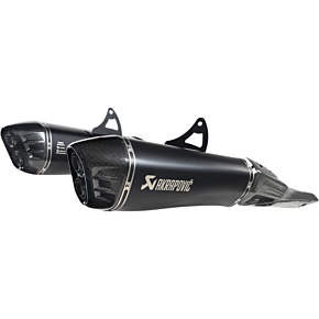 Slip-On Series Muffler - Titanium/Carbon Fiber - Black SS13SO4HRAATBL