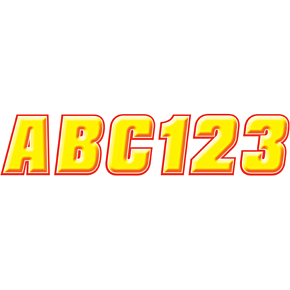 Sticker Kit - 2" - Yellow/Red YERED500