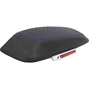 Saddlebag Lid Covers - Dragon Scale - Blue Stitch - FLH/FLT '14-'25 L870-14-20901