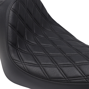Drag Specialties Predator III Seat - Double Diamond - Black Stitching 0804-0729