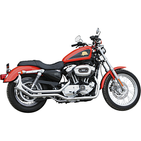 Paughco Side by Side Upsweep Exhaust - Chrome 7193SBS
