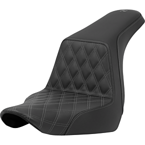 Step-Up Seat - Front Lattice Stitch - Gray Stitch - FXLR/FLSB '18-'24 818-29-17202