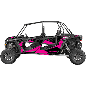 Complete Graphics Kit - Pink/Black - 4-Door - RZR 20-60-113