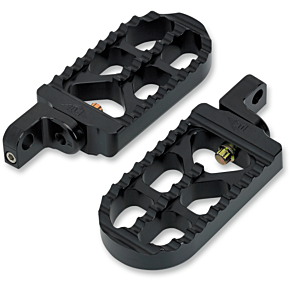 Joker Machine Adjustable Serrated Long Footpegs - Black - XL 08-56-3B