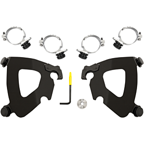 Gauntlet Mounting Kit - Black - FXDL '14-'17 MEB2014