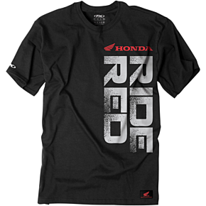 Honda Ride Red Vertical T-Shirt - Black - 2XL 16-88316