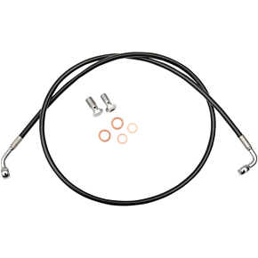 La Choppers Brake Line - 18" - 20" Ape Hanger Handlebars - Black LA-8230B19B