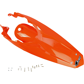 Ufo Enduro Rear Fender with Light - '98-'20 KTM Orange KT04027-127