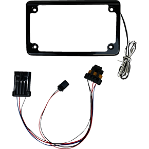 License Plate Frame - LED - w/ Tag Light - Black - SXS CD-LPF-RZRTRAIL