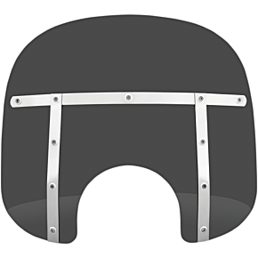 Fats Windshield - 13" - 7" Headlight - Dark Black Smoke MEM31110
