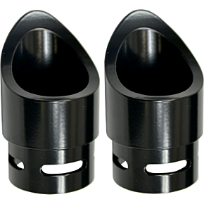 Exhaust Tip - Black - Mini Scalloped BA-1100-02B