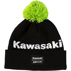 Kawasaki Stripe Beanie - Black/Green 70-134-1