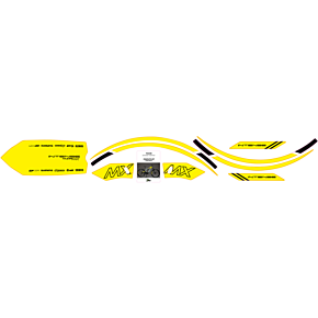 Graphics Kit for Tazer MX - Yellow 10-80-100-YL