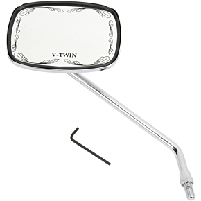 Die-Cast Mirror - Scrolled - V-Twin 20-21751
