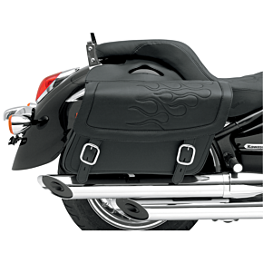 Flame Saddlebag - Black - Jumbo
