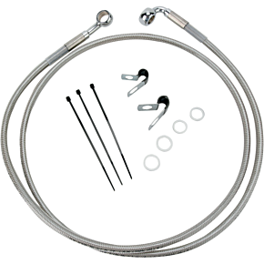 Brake Line - Front - +10" - Stainless Steel 1741-2679