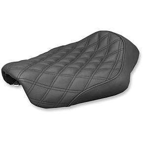 Renegade Seat - Lattice Stitched - Black - Dyna