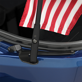 Folding Flag Pole - Left - Black - Can-Am - Spyder 41-203LBK