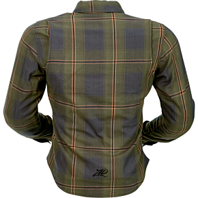 Women's Flannel Shirt - Olive - Medium 3041-0686