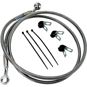 Brake Line - Front - +2" - Stainless Steel 1741-2649