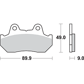 Sbs HF Brake Pads - Honda 572HF