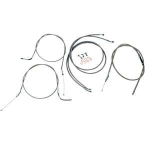 Cable Line Kit - 12" - 14" - '04 - '07 Roadstar - Stainless Steel BA-8022KT-12