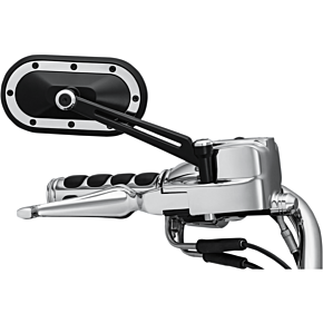 Kuryakyn Heavy Industry Mirrors - Black/Chrome