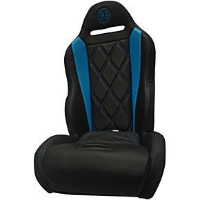 Performance Seat - Big Diamond - Black/Titanium Blue - Maverick X3 '14-'20 PEBUTBBDC