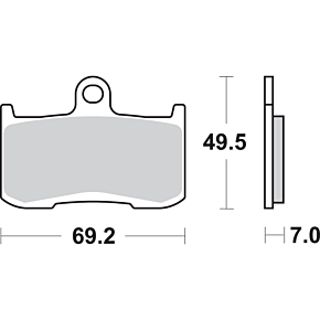 Dual Carbon Brake Pads - NSR250R 782DC