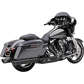 Cobra 909 4" Mufflers - Black - '95-'16 Bagger 6106RB