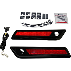 Custom Dynamics Latch Light - Saddlebag - Red - Black CD-SBL-BCM-RB
