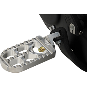 Joker Machine Adjustable Serrated Long Footpegs - Raw - XL 08-56-3