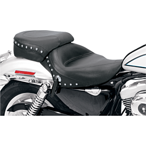 Mustang Wide Studded Solo Seat - XL '04+ 76153