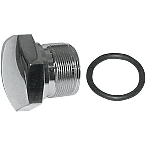 Upper Fork Tube Cap - Chrome - Custom Design - '71-'72 FX | '52-'72 XL 7621-1