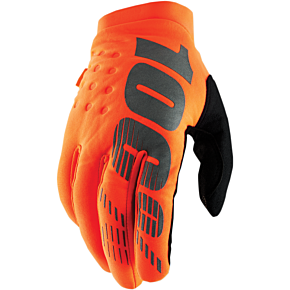 Brisker Youth Gloves Fluo Orange/black Sm