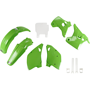 Body Kit - OEM Green/White - Kawasaki - KX '92 KAKIT195F@999